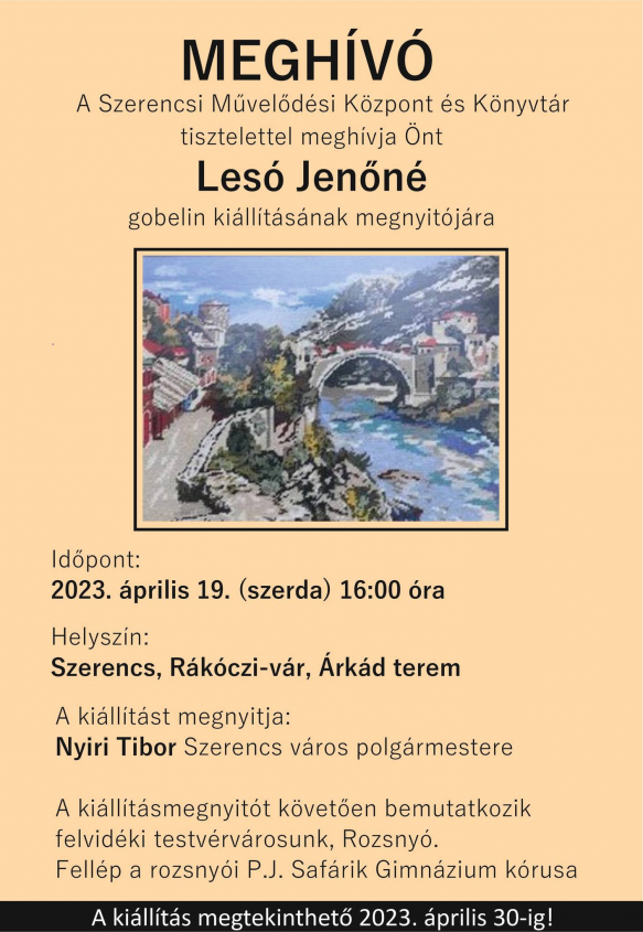 Lesó Jenőné - Kiállítás megnyitó