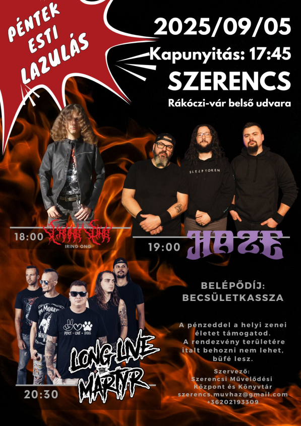 Péntek esti lazulás: Iring Ong, Haze, Long Live the Martyr