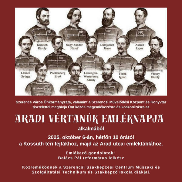 Aradi vértanúk megemlékezés
