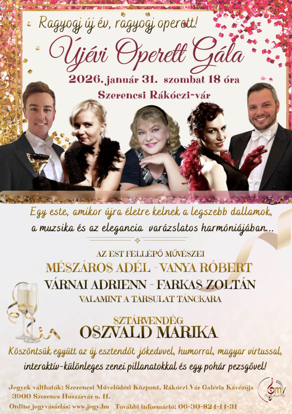 Újévi operett gála Oszvald Marikával