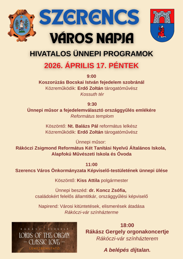 Szerencs Város Napja hivatalos programok