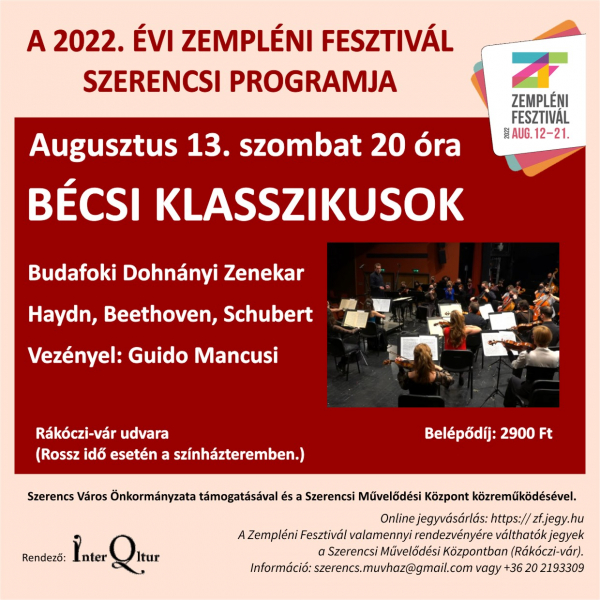 Bécsi klasszikusok - Zempléni Fesztivál 2022