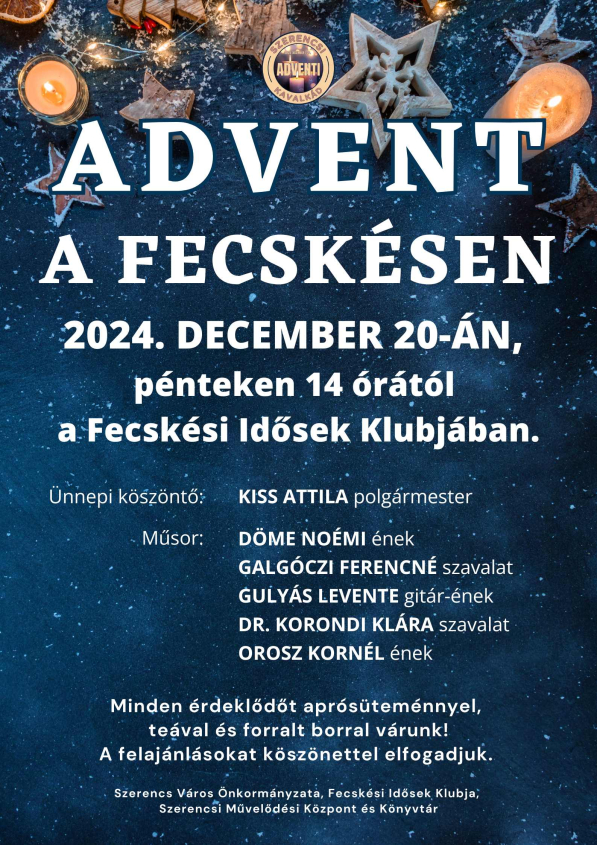 Advent a Fecskésen