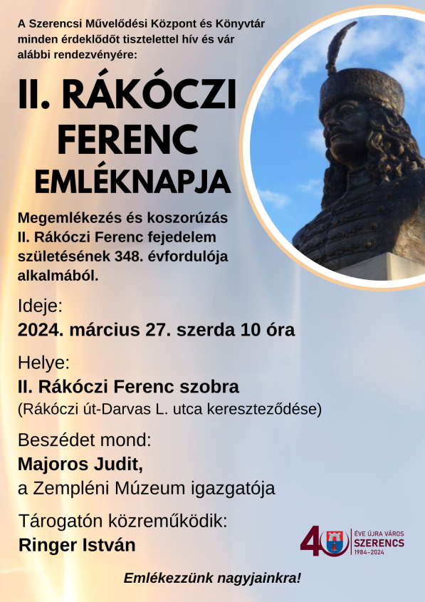 II. Rákóczi Ferenc Emléknapja 